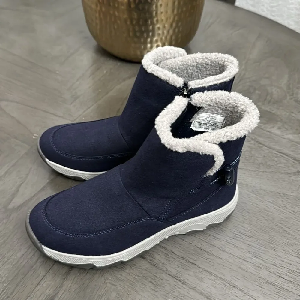Easy Spirit Womens Erunna Water Resistant Flat Heel Winter Boots